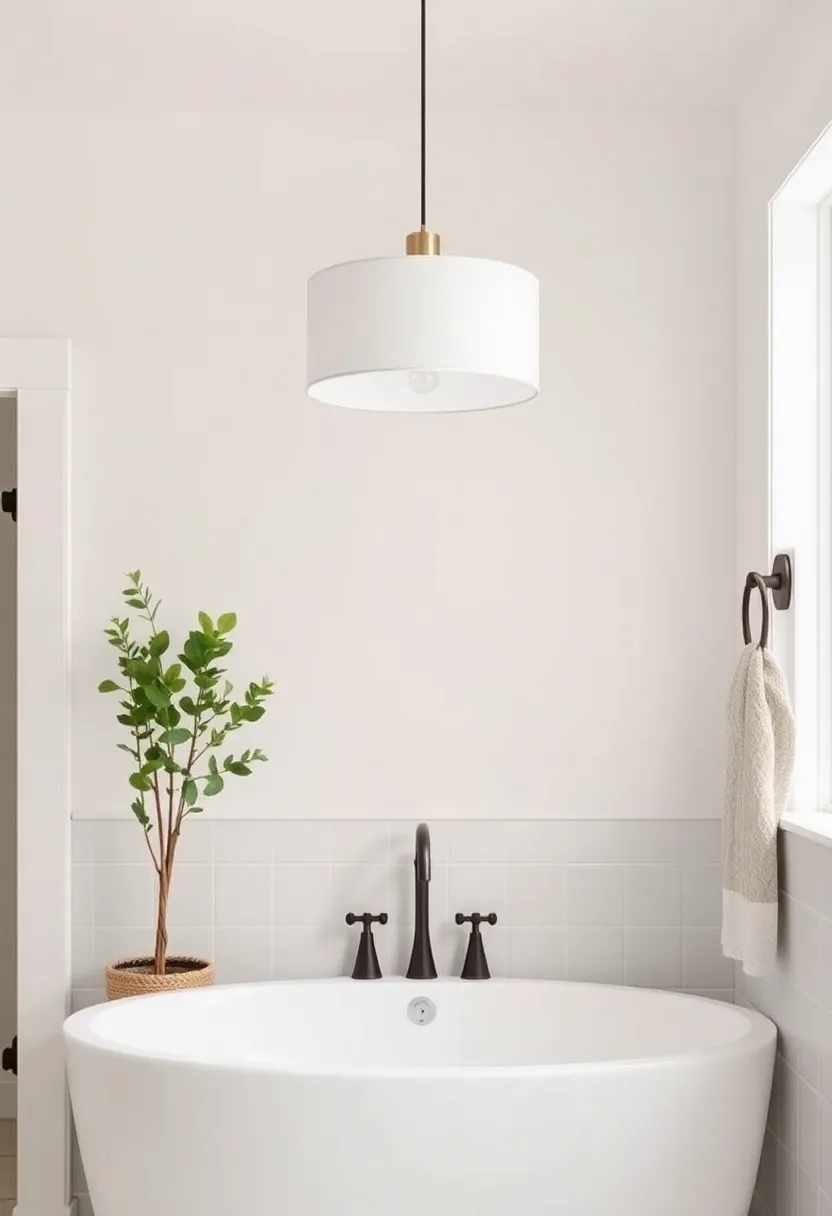 Drum Shades: Opt for drum shade pendants that offer a modern twist while still fitting comfortably into a farmhouse scheme with their soft lines