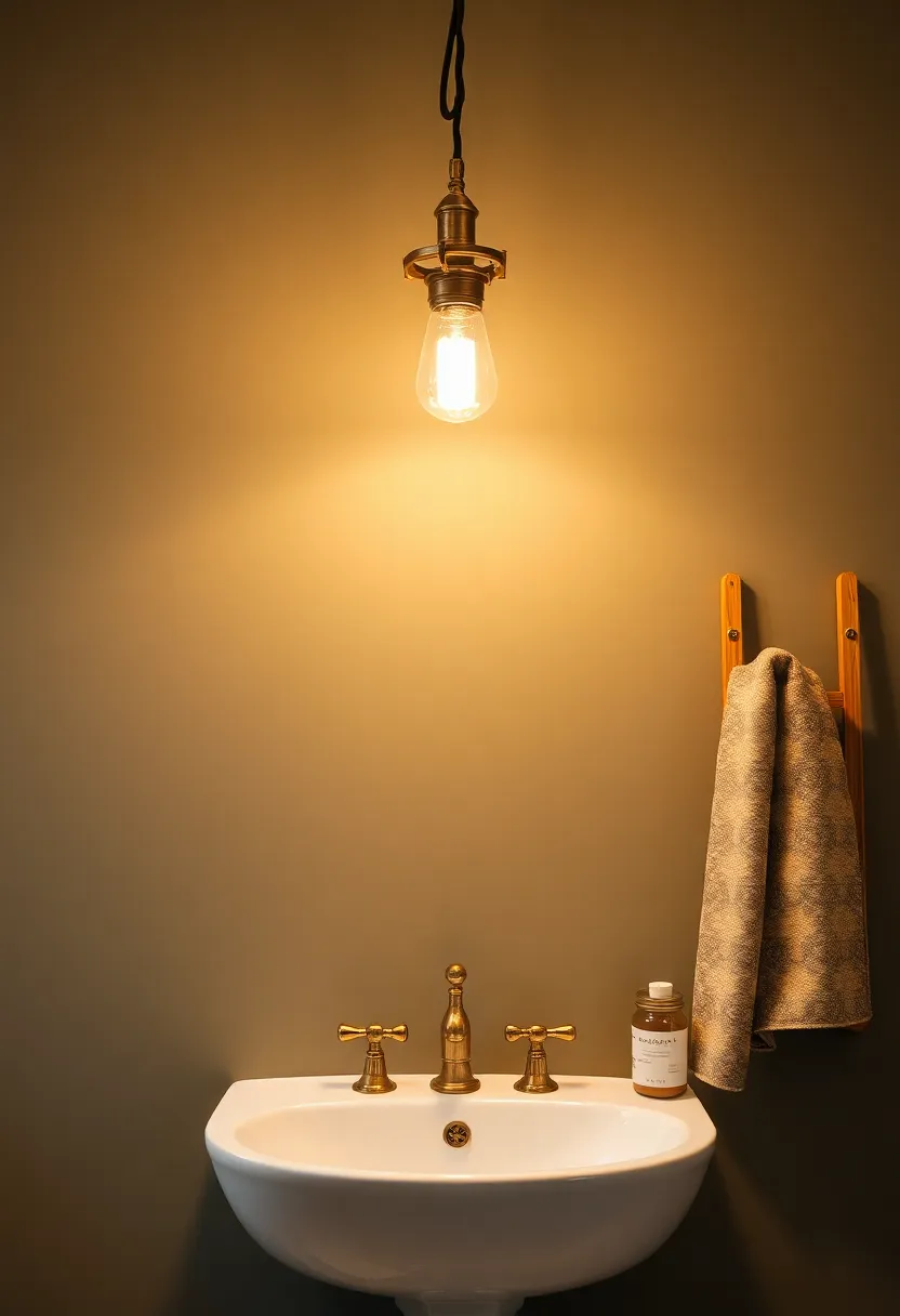 Farm Fresh Brass: Embrace the beauty of antique brass fixtures that evoke a sense of a bygone era while providing a warm, buttery light