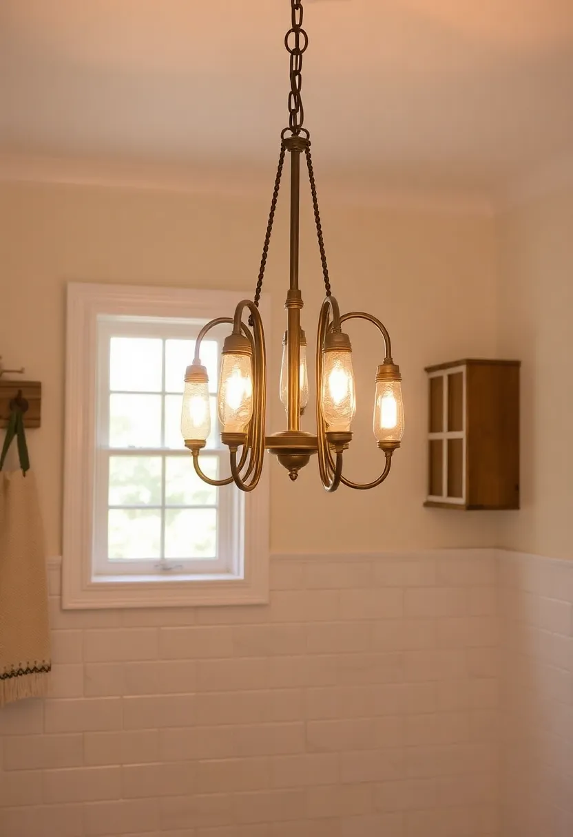 Vintage Chandeliers: Consider a vintage chandelier for a splash of grandeur that beautifully blends with rustic elements, providing both style and illumination