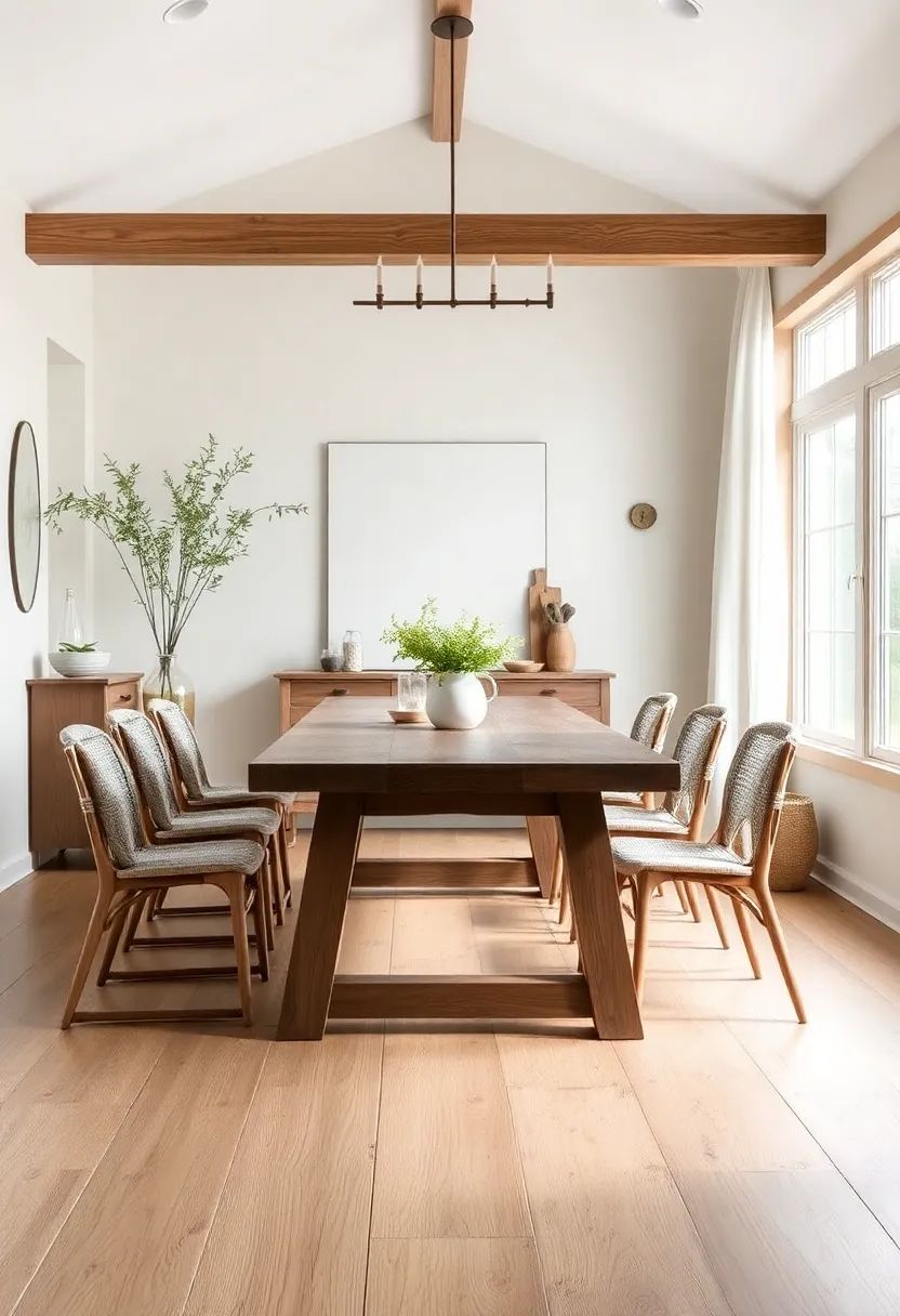 Incorporating Natural Textures ​for an Inviting Dining Experience