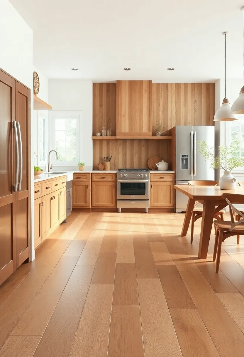 Charming Wooden plank Flooring: ​Embrace​ Natural Beauty ‍in Your Farmhouse Kitchen ⁤Space
