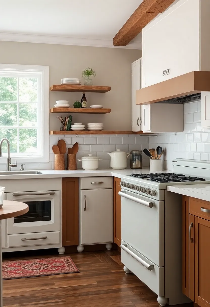 Restored Vintage Appliances: Consider retro-style appliances that combine modern function with vintage flair