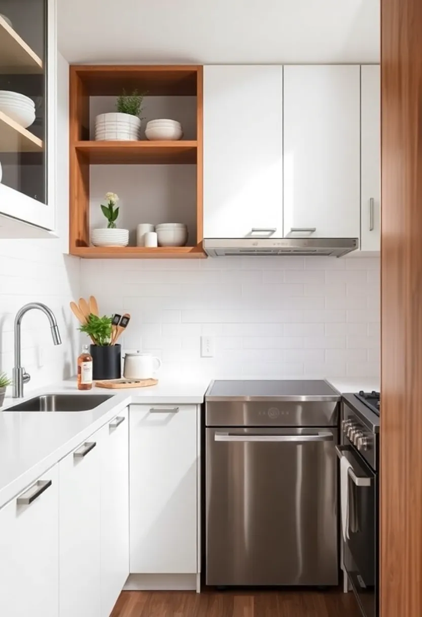 1) Embrace Vertical Space: Utilize wall-mounted shelves and cabinets to maximize storage without sacrificing floor space