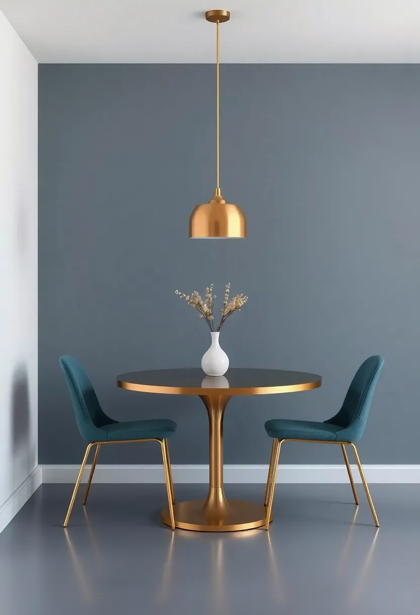 Elevate your Dining Experience with the Gleam of​ gold Accents