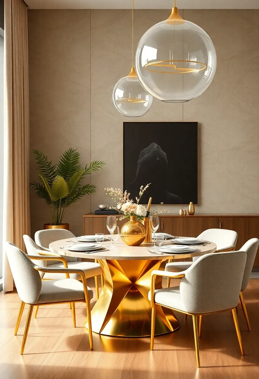 eco-Friendly Choices: Sustainable Gold accents ​for​ Modern Dining