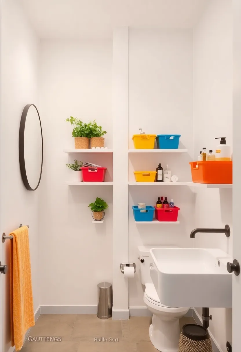 Colorful Accent Bins: Use‍ colorful bins on open shelves to add a pop of color while keeping smaller products organized