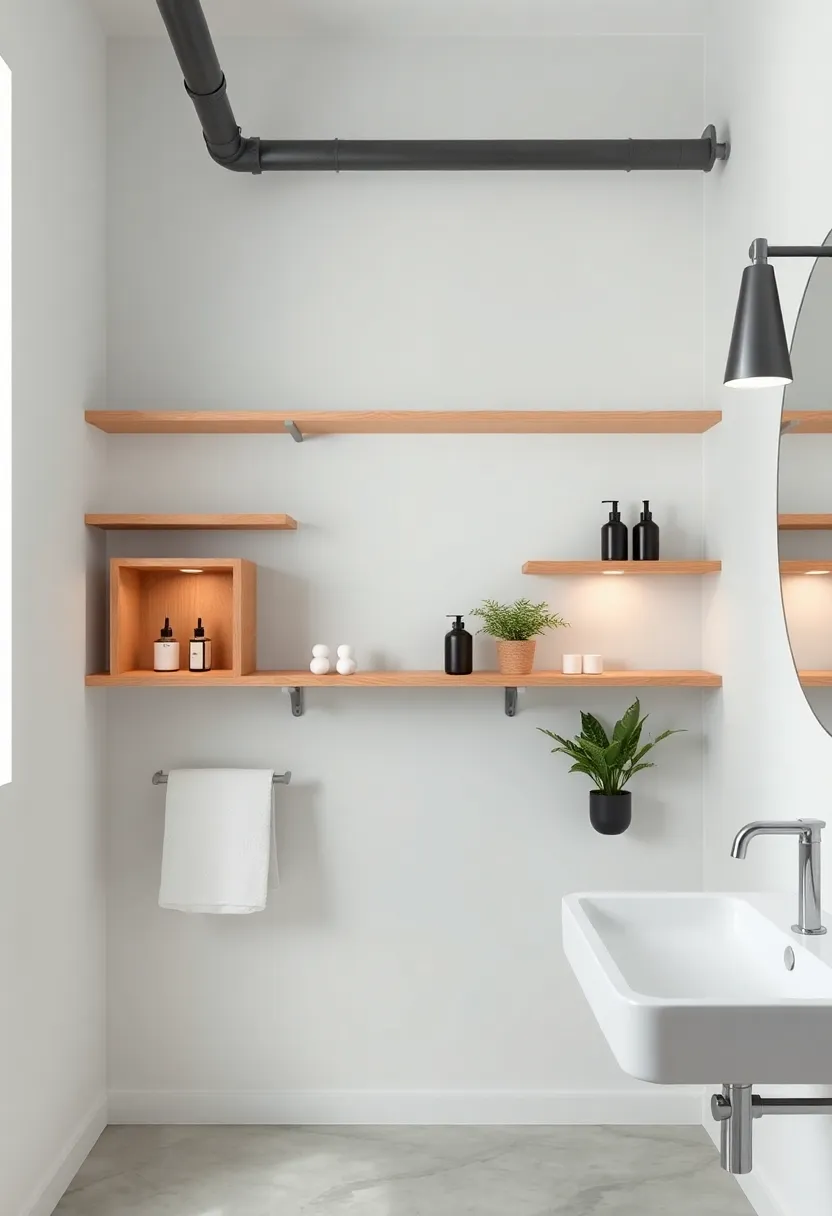 Multi-Tier Storage: Layer several open shelves⁤ in varying sizes to create an eye-catching focal point on the wall