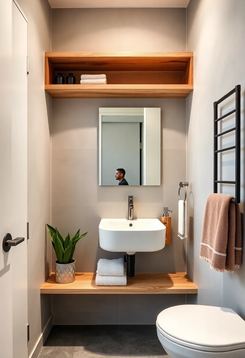 Reclaimed Pipe Towel Bar: Create a towel bar out of reclaimed plumbing pipe for an authentic industrial look