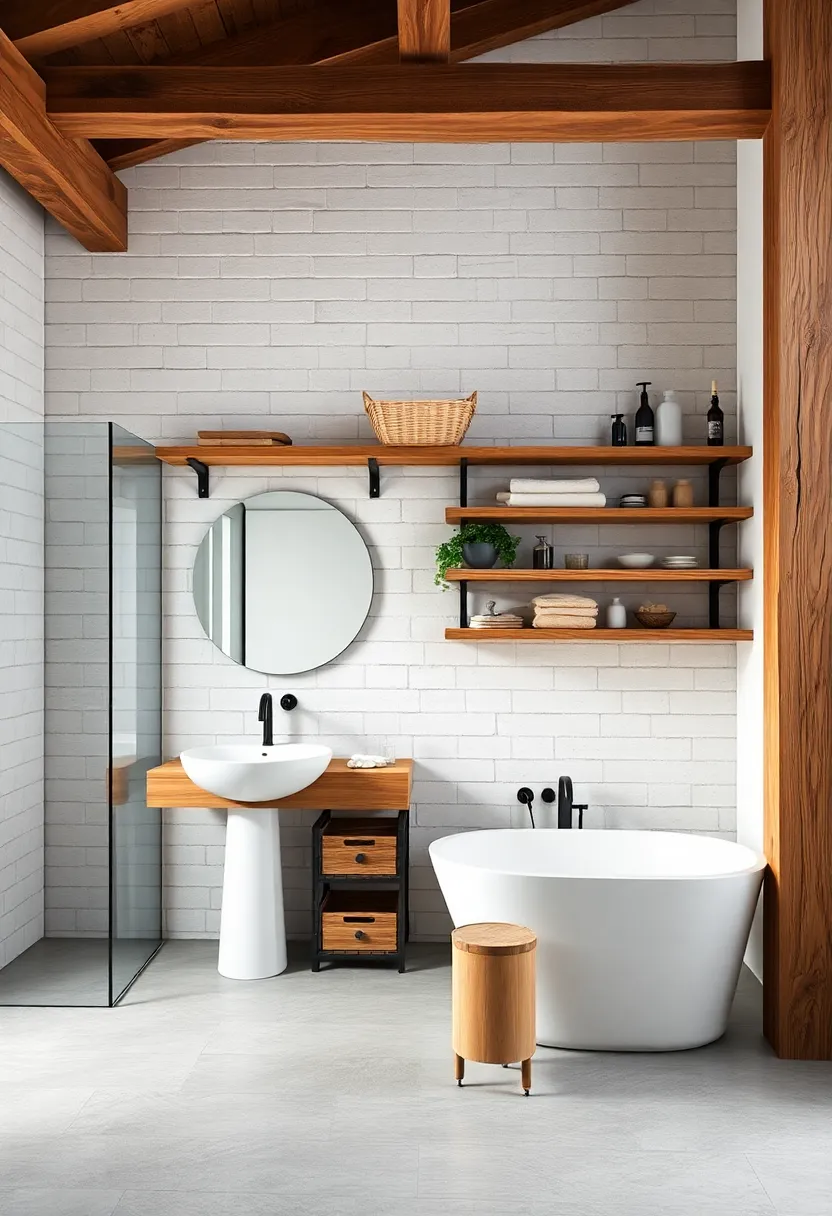 Salvaged Wooden⁤ Beams: Reuse old ⁣wooden beams to create strong natural shelving that complements an industrial style