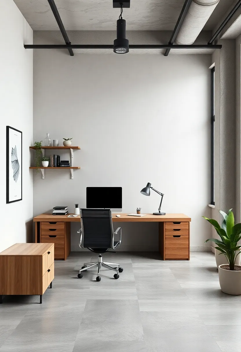 Blending Functionality with Form: The Role of Concrete in Home Offices