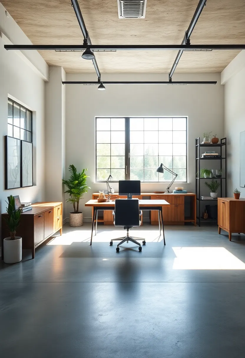 Maximizing Natural Light in Industrial Home Office Spaces