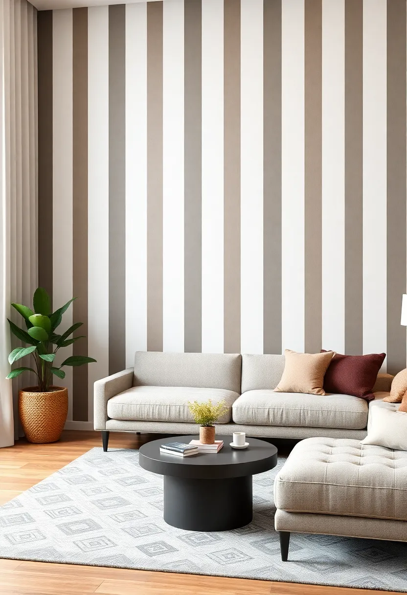 Elevating‌ Aesthetic Appeal Through Vertical Stripes in ‍Your living ​Space