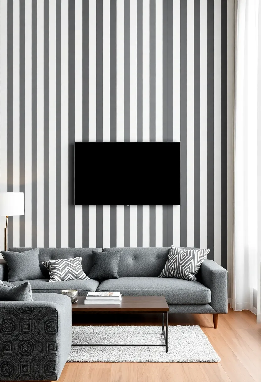 Contrasting Patterns: How Vertical‍ Stripes Enhance ‌room ‍Depth