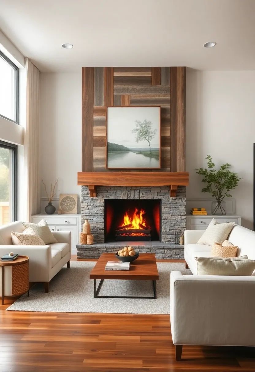 Personal Touches: Incorporate family heirlooms or personal artwork alongside your reclaimed wood accents to make the space truly your own