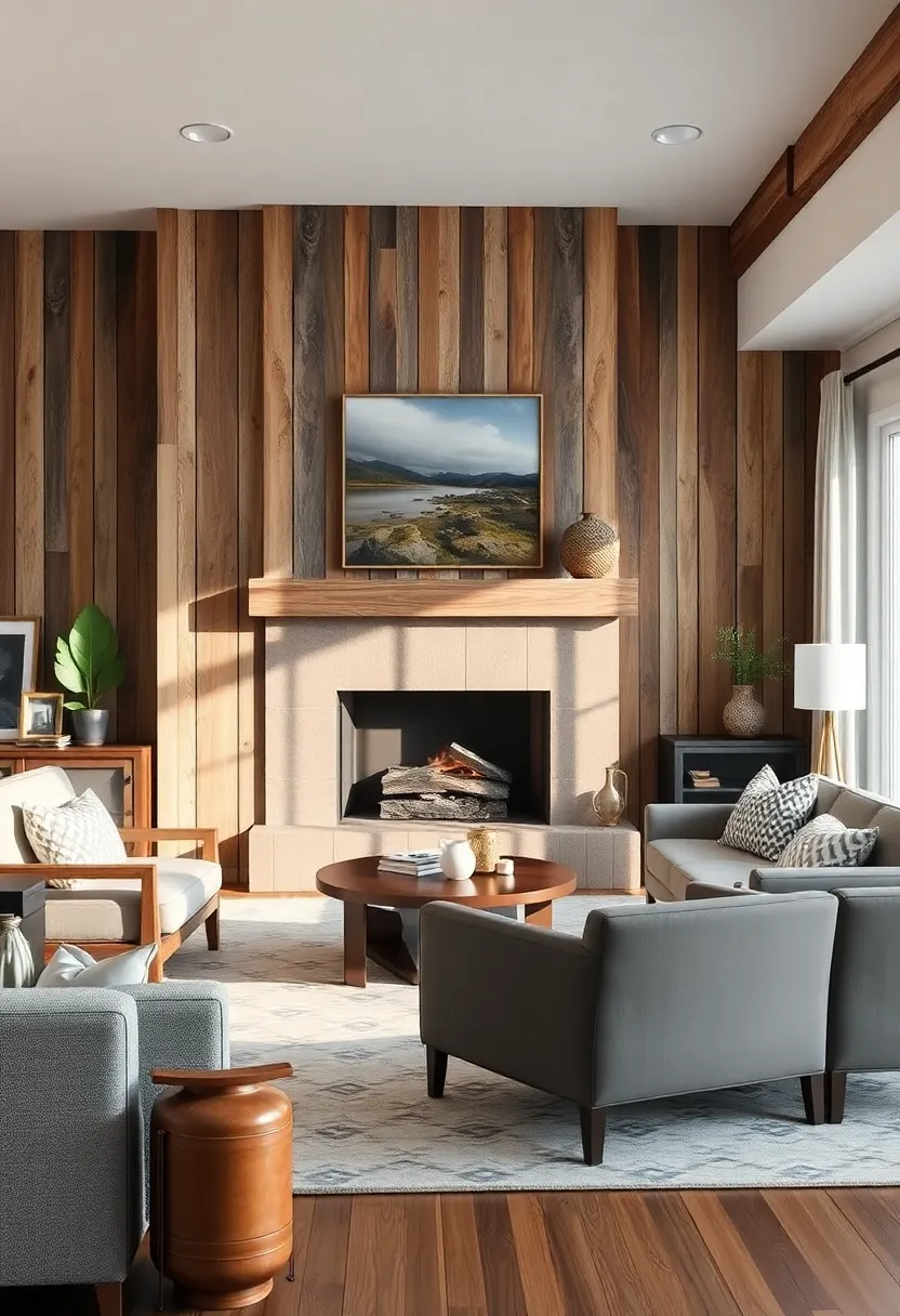 Vintage Accents: Pair your reclaimed wood features with vintage furniture pieces for a harmonious blend of old and new