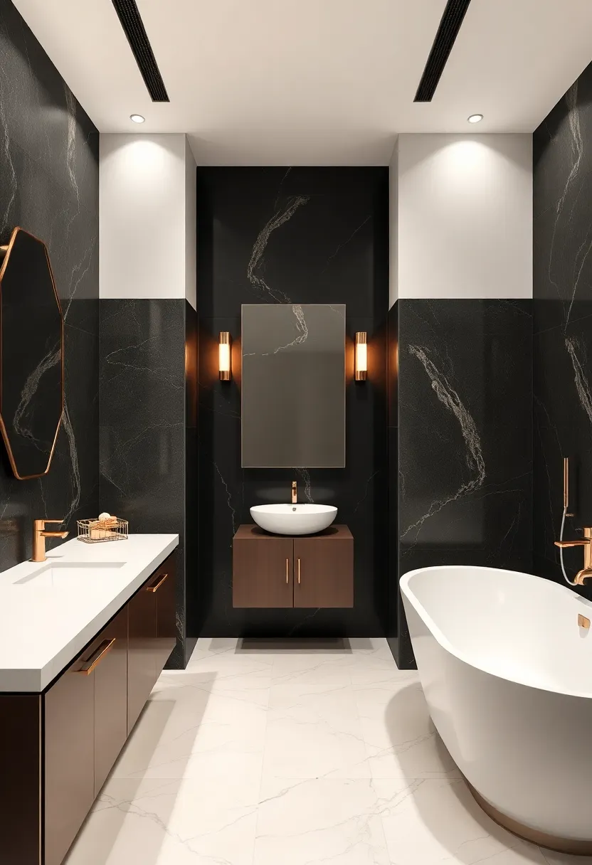 Daring Combinations of Matte Black and Polished Metallics for a⁤ chic Look