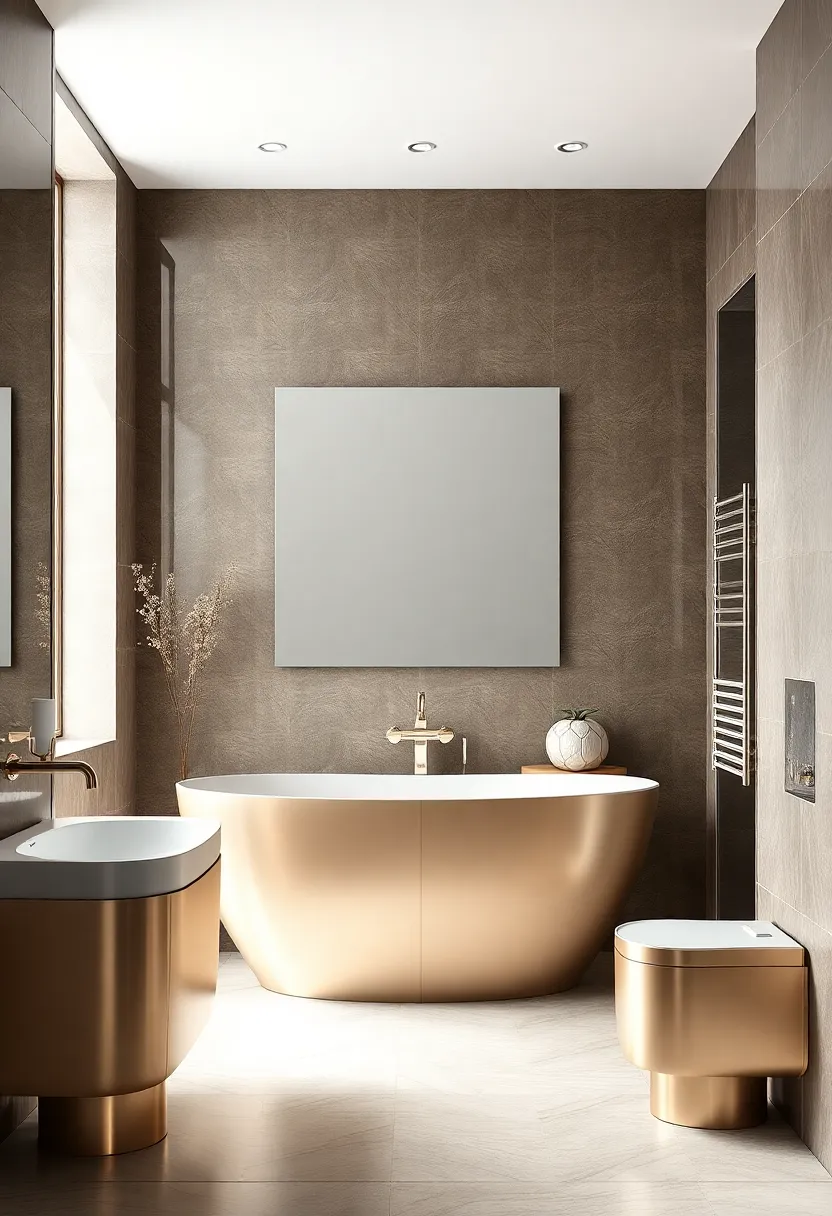 Functional Elegance: ⁣Refining Storage Solutions in Metallic Finishes