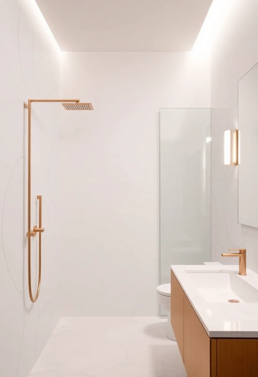 Luxe⁣ Up Your ⁤Shower: fixtures that Make a ‌Bold⁢ metallic‍ Statement