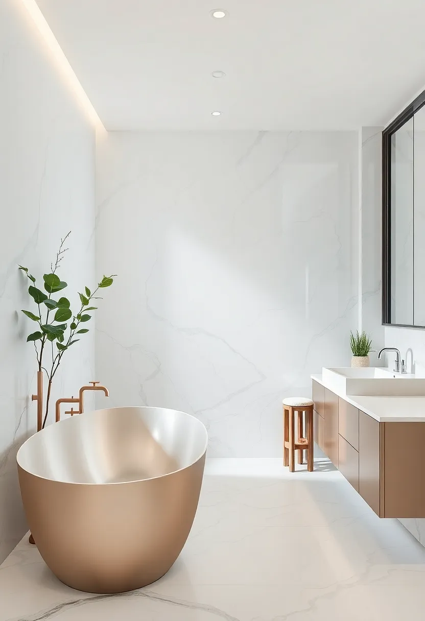 Organic Meets Metallic: integrating Nature with Sophisticated finishes