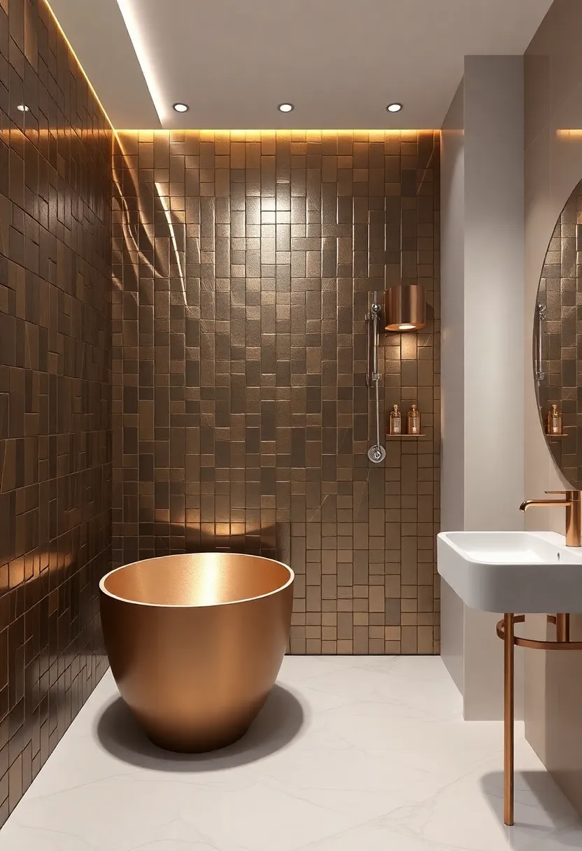 Unexpected Shine: Incorporating Metallic Tiles ​for ⁤a Luxe Touch