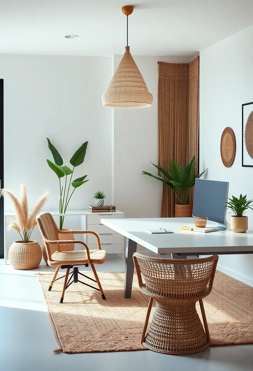 Exploring the Allure Of Woven Textiles And Natural Fabrics In Your Workspace