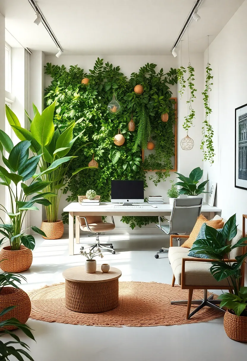 Bringing Nature Indoors: Incorporating Lush Greenery in A Boho-Inspired Office