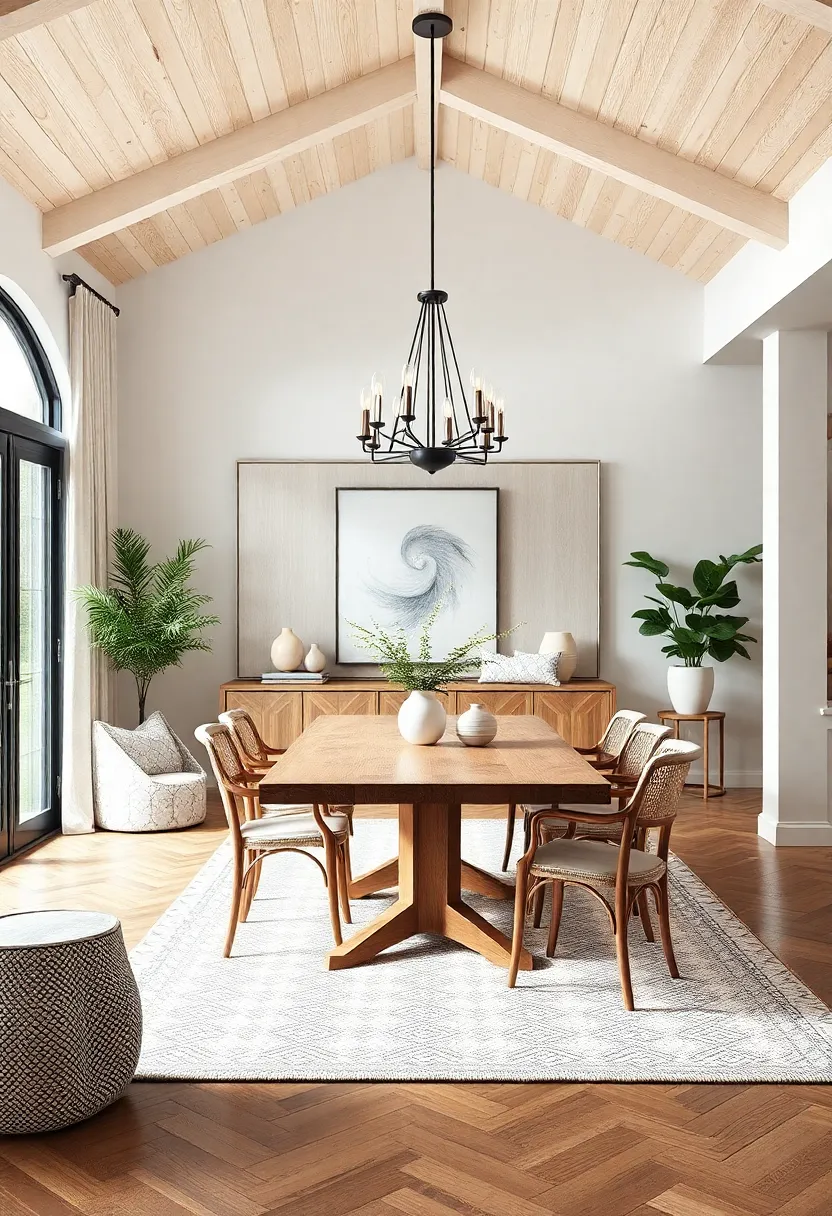 Creating an Inviting Atmosphere with Textures and Fabrics in Dining Room Design