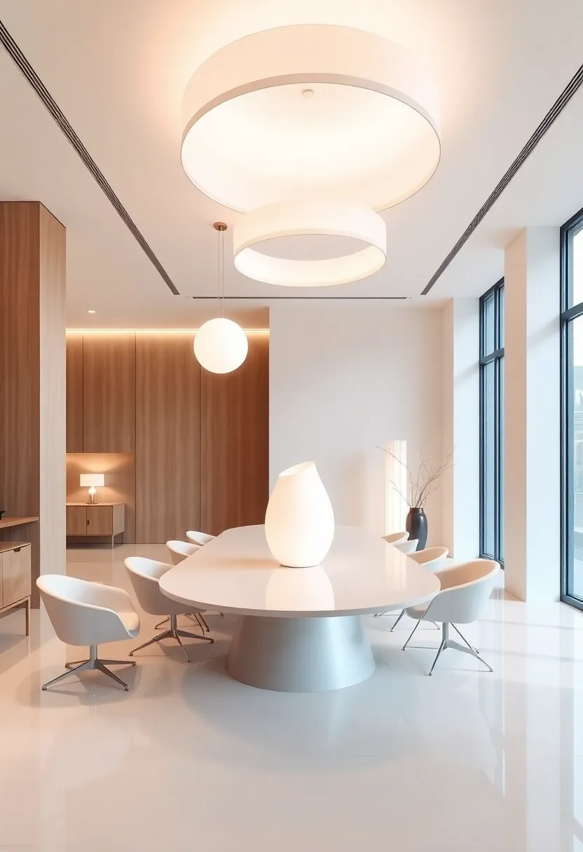 Sculptural Lighting Pieces: bridging Art⁣ and Functionality in Offices