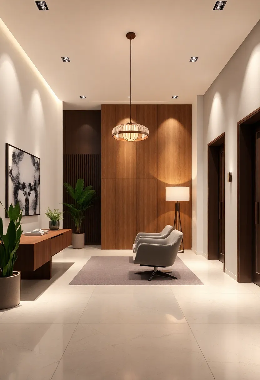 Transforming the Entryway:⁣ First​ Impressions with Striking Lighting