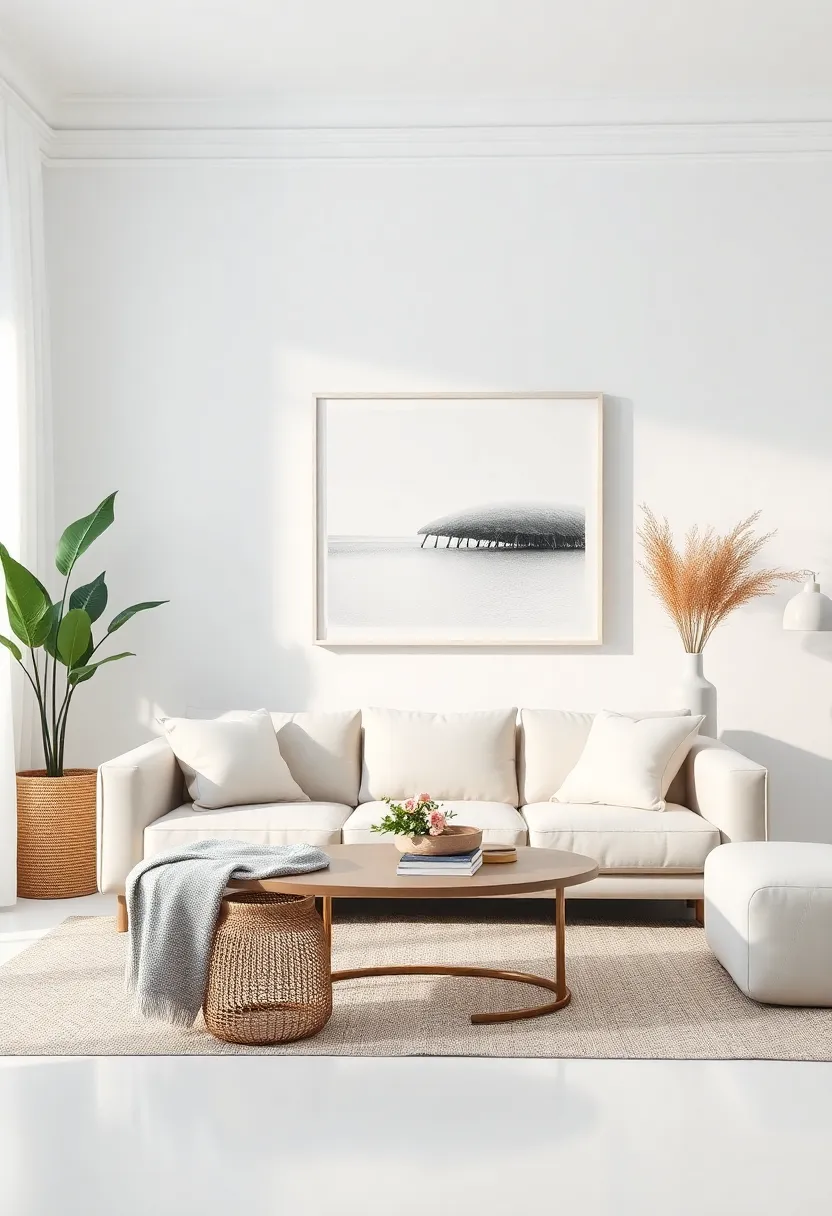 The charm of Statement Pieces: Accentuating ​White Decor ​with Bold Art