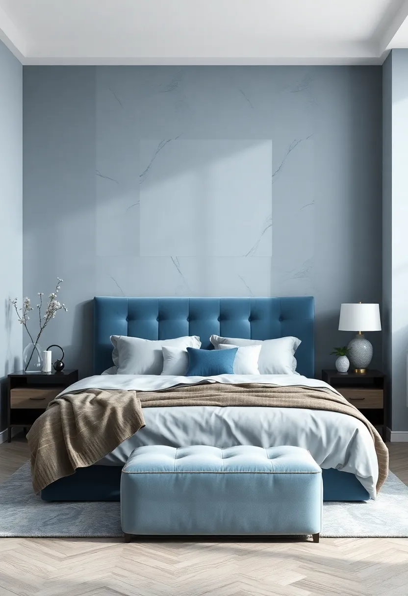 Serenity‌ and Style: ⁤Mastering ⁣Bedroom‌ Decor with Slate Blue and Silver ⁢Themes