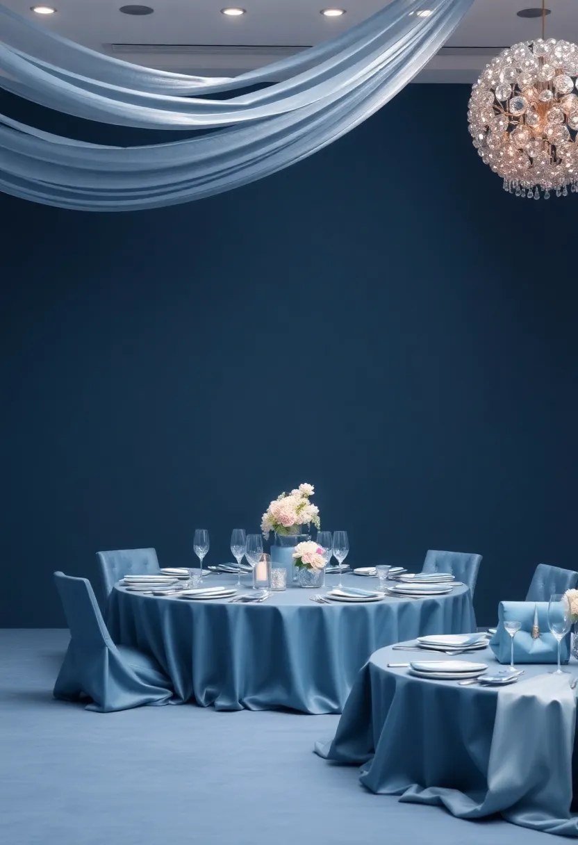 Event Styling Elegance: Slate Blue⁣ and Silver for Memorable ‍Gatherings