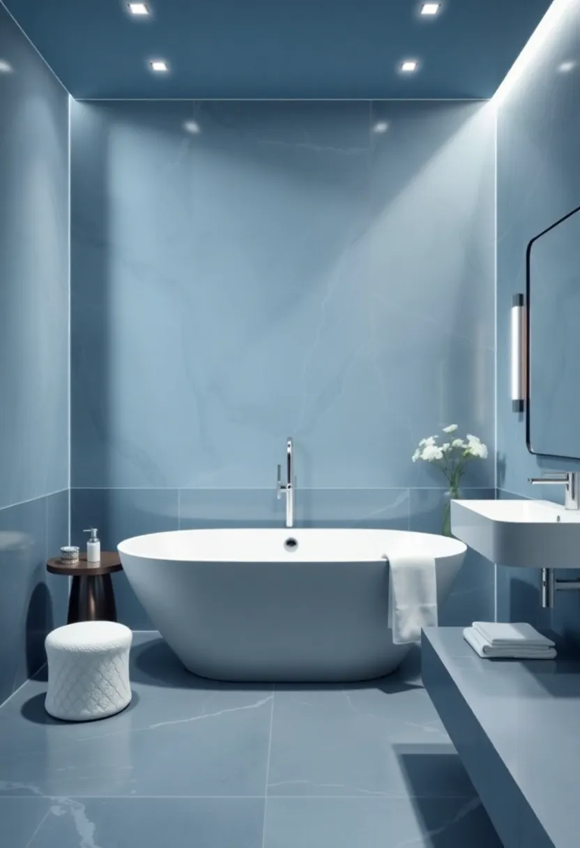 Building a ‌Relaxing ⁣spa-Like Bathroom with Luxurious ⁢Slate‌ Blue Tones