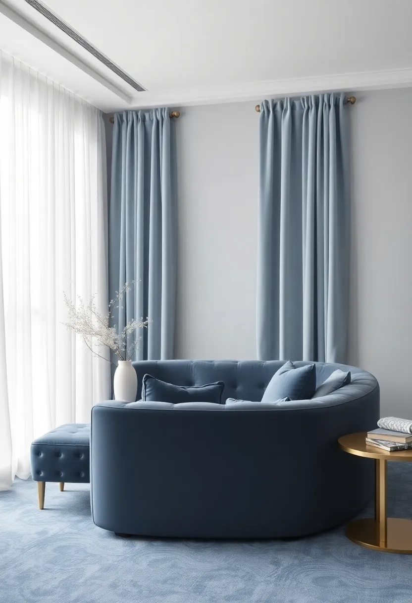 Exploring Fine⁤ Fabrics: Curtain Choices That Elevate Slate ‌Blue Rooms