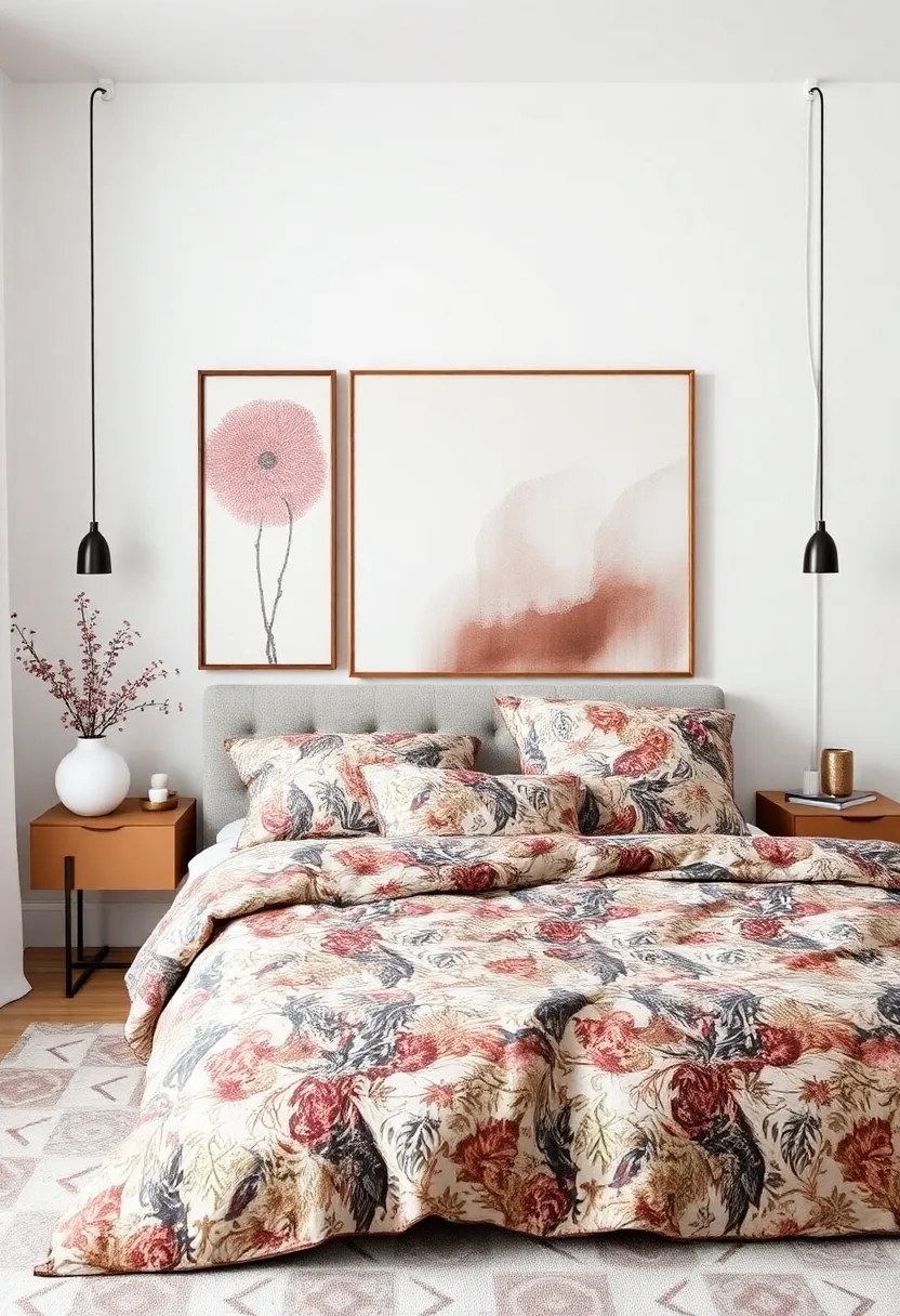 Artwork as Focal Points in a Maximalist Bedroom design