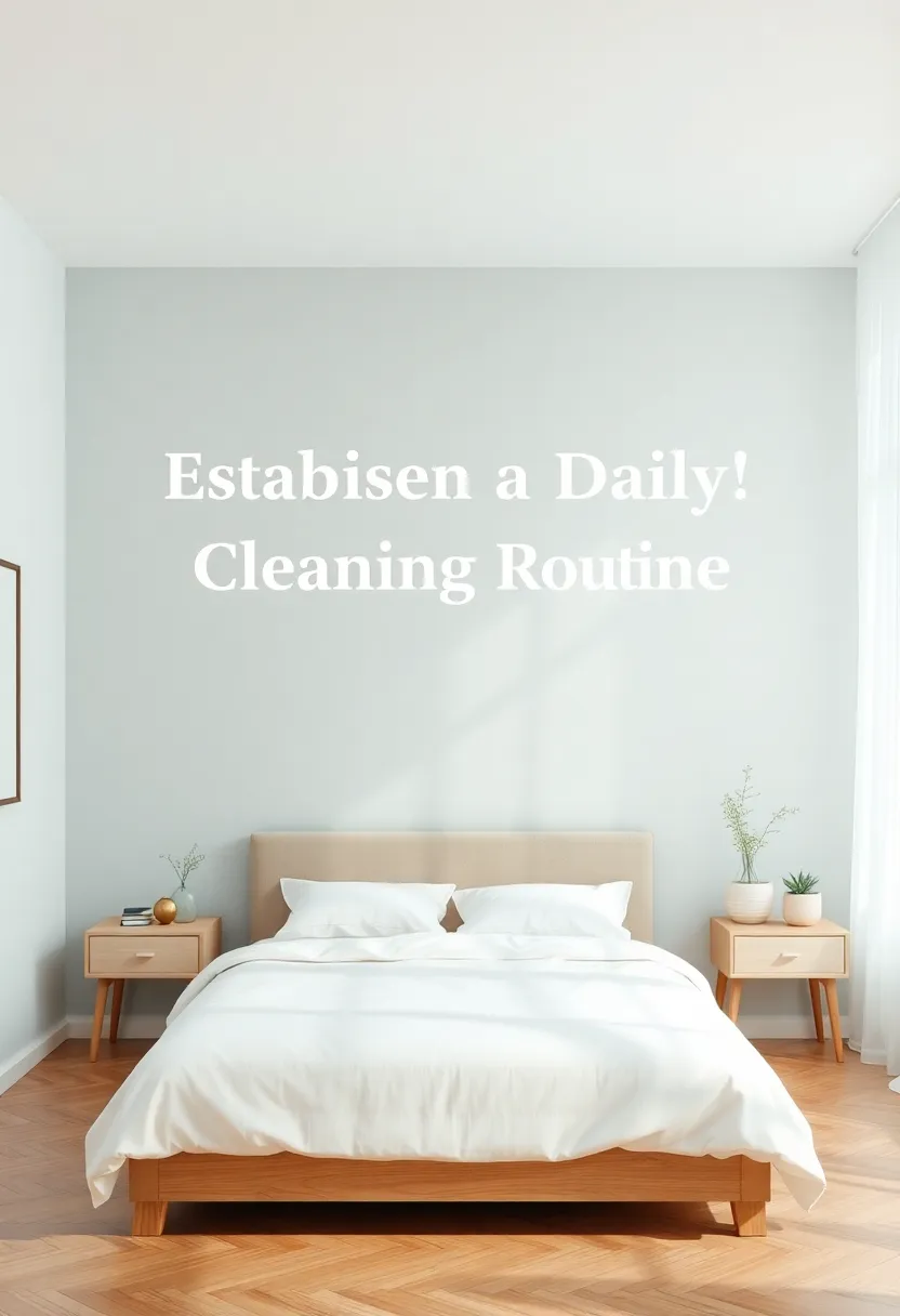Establish ⁣a Daily Cleaning⁣ Routine⁢ to Maintain Order