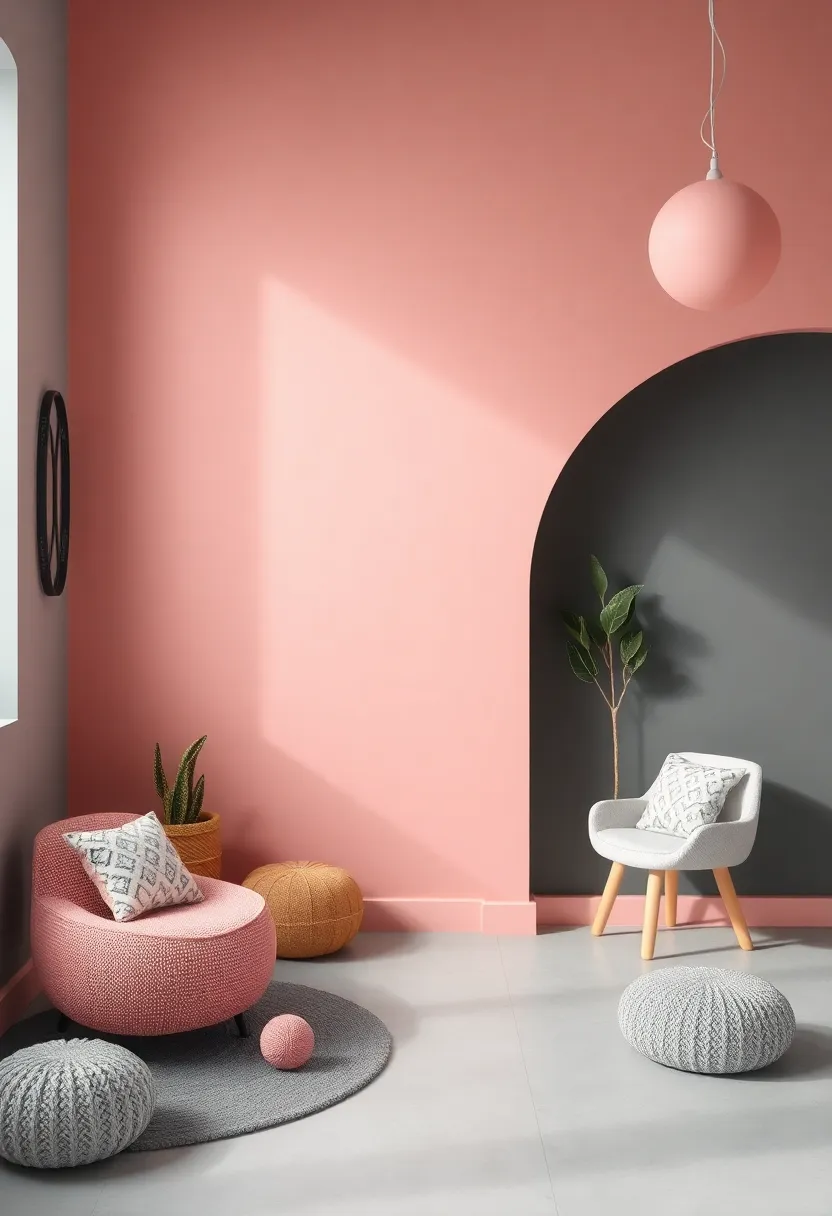 Whimsical Playrooms Where ⁤Dusty Rose Meets Fun Gray ‌Details for Kids