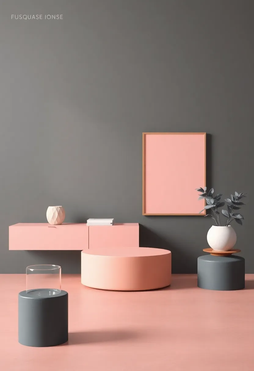 Cohesive Color Palettes with Dusty Rose ⁢and Charcoal Gray for a Unified Look