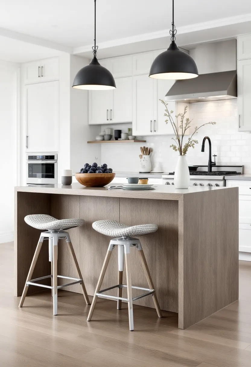 Built-In​ Seating: An island with comfortable seating transforms your kitchen into a⁤ multifunctional hub for ​dining, working, or socializing