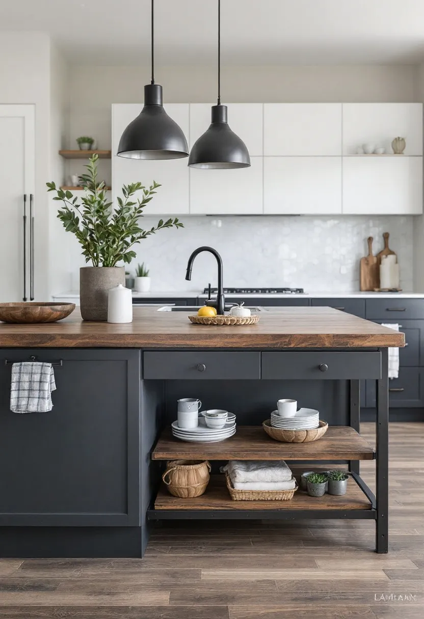 Industrial ⁤Chic: Think raw materials with a‌ reclaimed ​wood island paired with steel accents,creating a contemporary yet rustic vibe