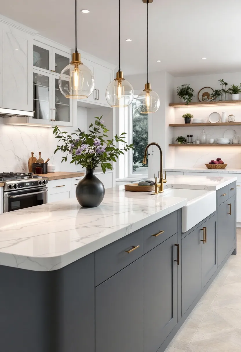 Luxurious Touch:‌ An island topped with quartzite adds sophistication and durability, elevating the overall look of your ​kitchen