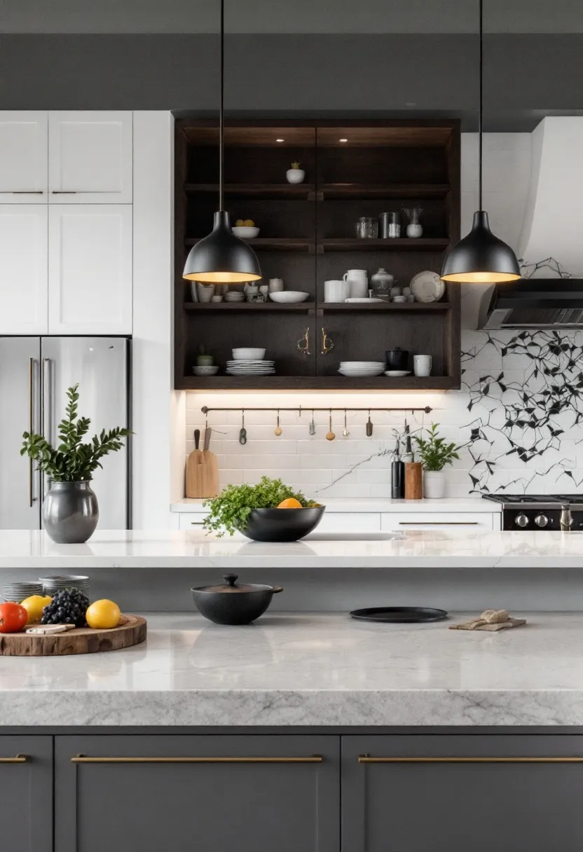 Statement Lighting:‌ Add dramatic pendant lights above ⁤the island ‍to create a visually striking space, illuminating‌ both cooking and ​conversation