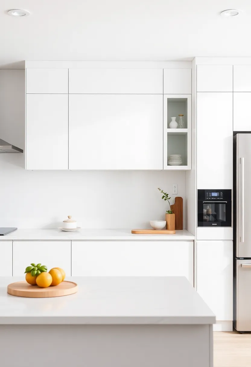 Blend of Function and Art: Transforming Upper Cabinets into Decorative Features