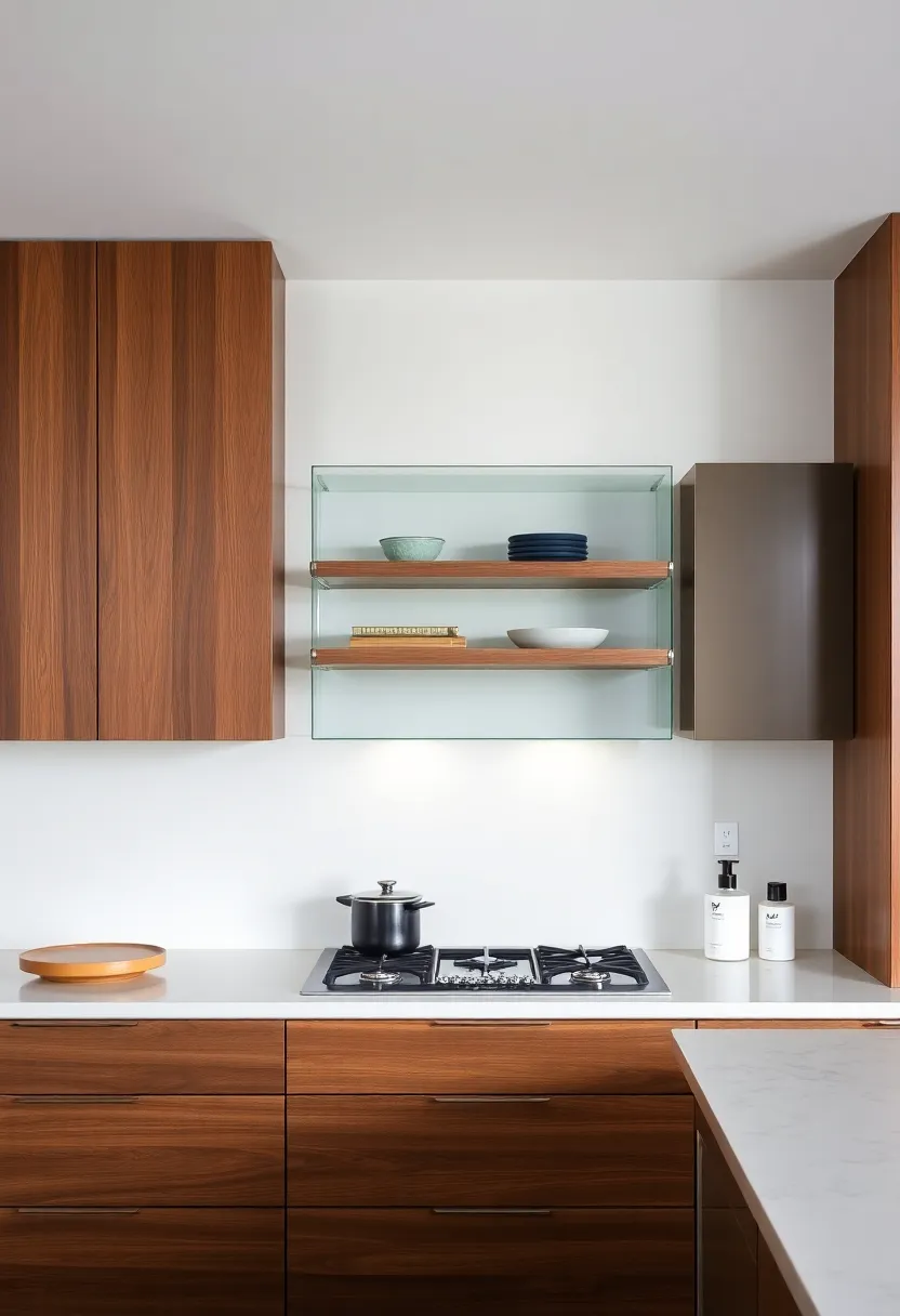 Innovative Materials:⁣ Exploring⁤ Glass, Wood, and ​Metal in Upper ‍Cabinetry