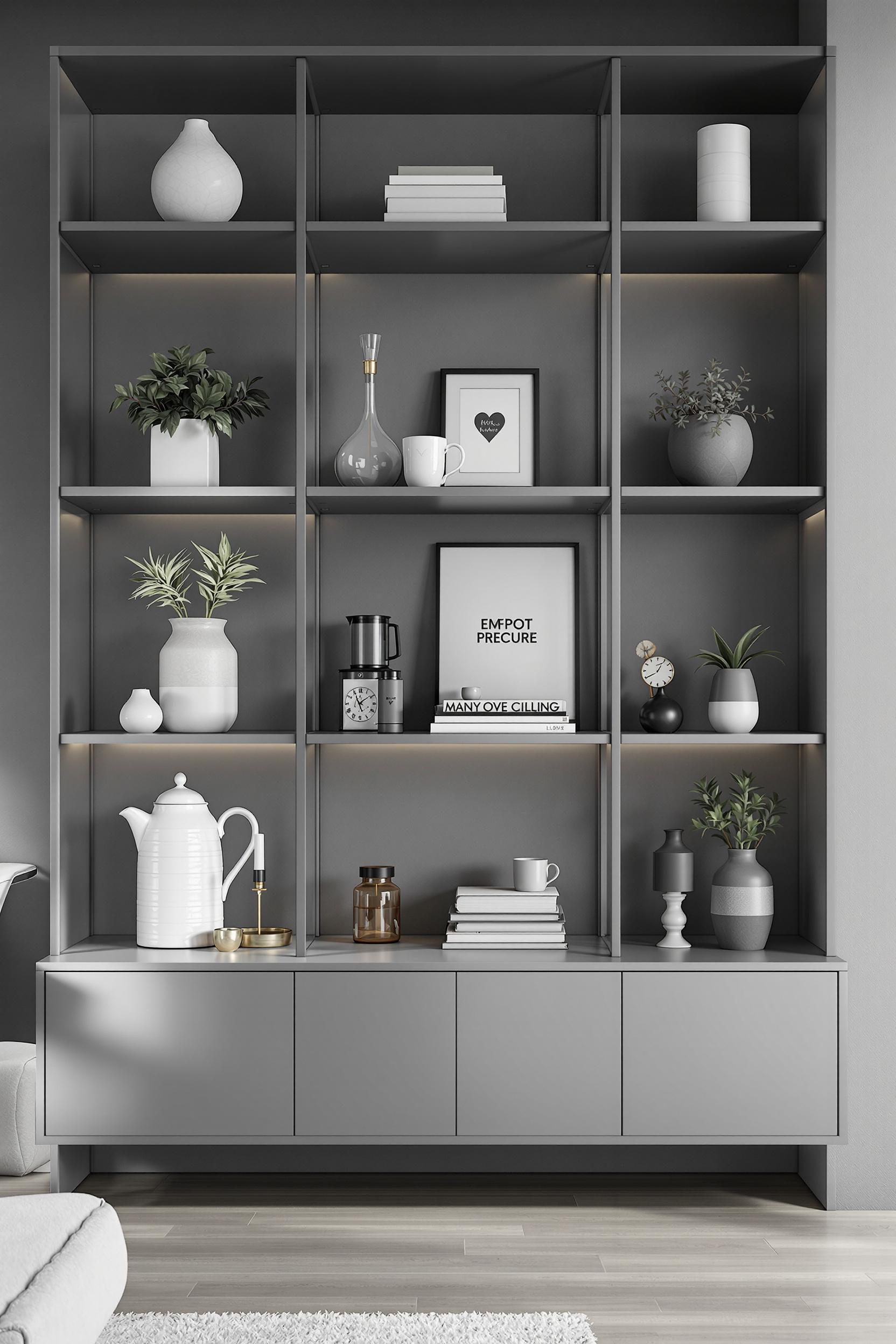 Minimalist Shelving: Opt for sleek, minimal shelving⁢ in the same hue to​ showcase monochromatic decor ⁣items without distraction