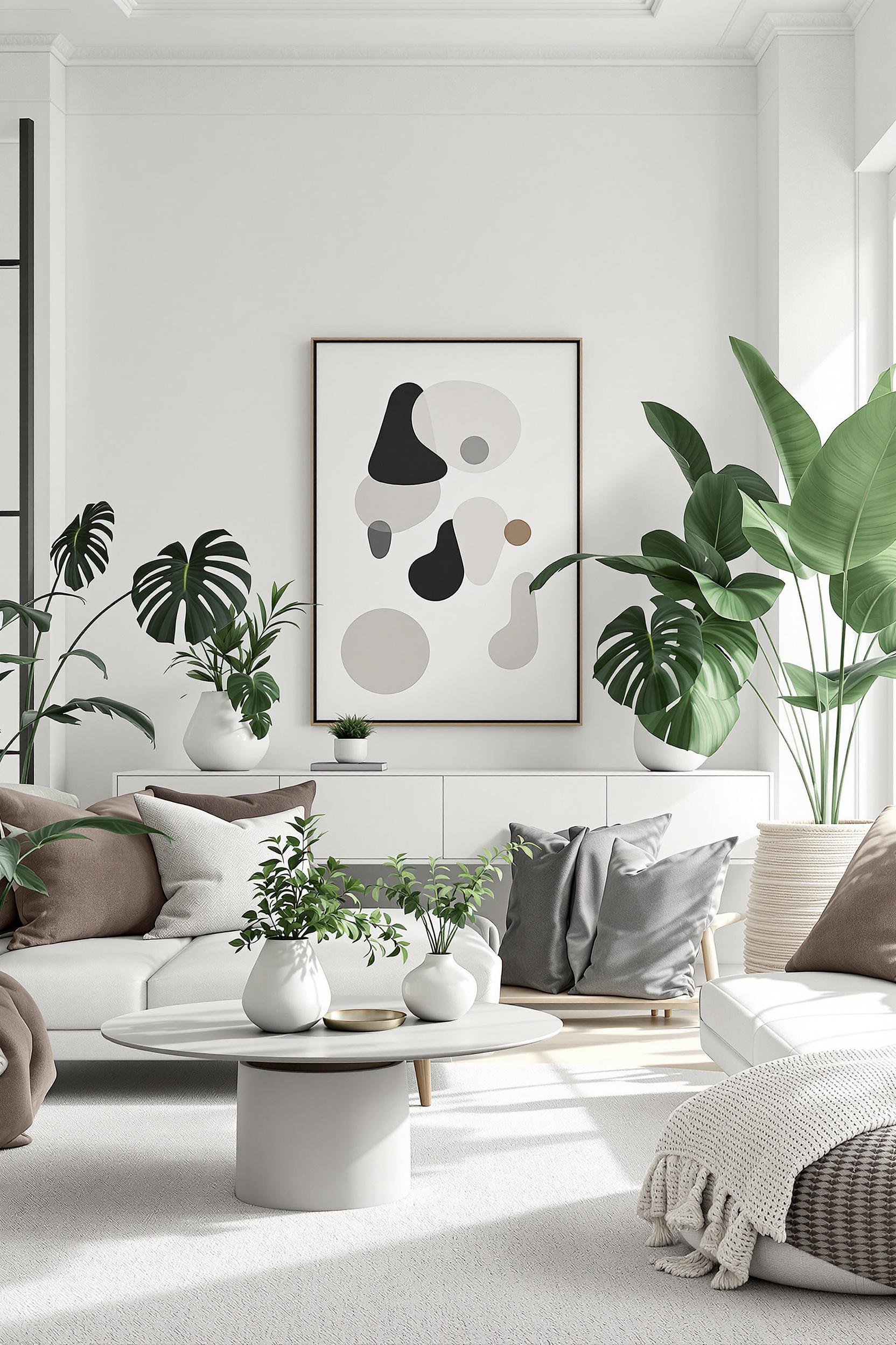 vibrant Greenery: add plants with monochromatic leaves that align with your color scheme for a fashionable⁢ flair