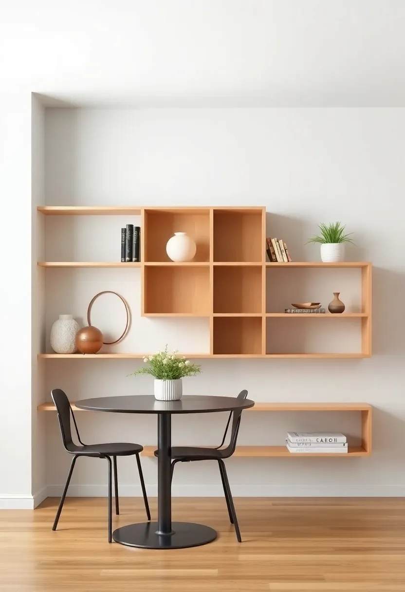 Geometric Shelving: ⁣Unique Shapes to Make ⁣a Statement in Your Dining ⁣Room