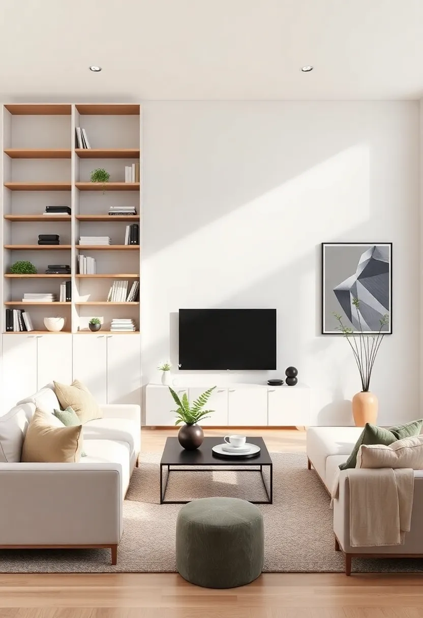 Emphasizing Verticality with Tall ⁢shelves⁤ and Art for an Open Feel