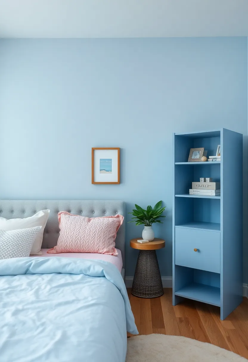 Transforming Walls Into Gentle Hues: The ‌Impact ​of Pale Blue Paint in Teen Rooms