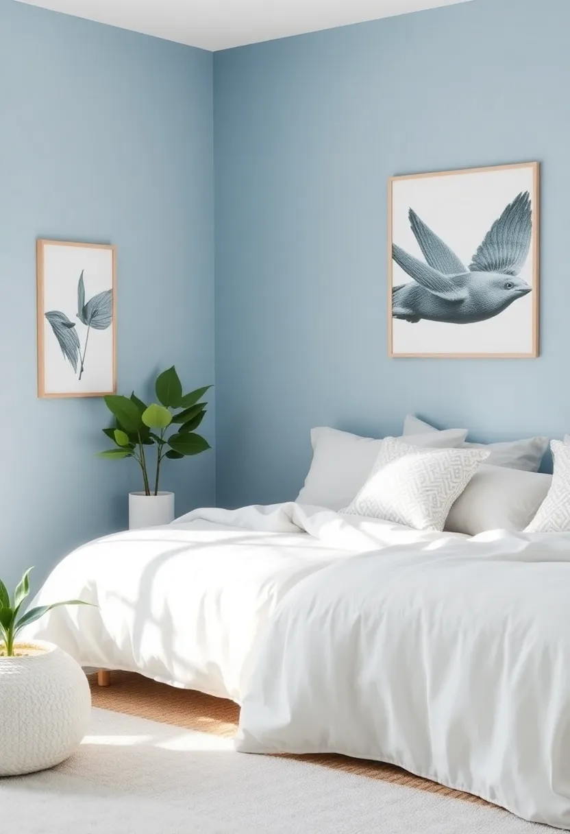 Incorporating Nature: Bring the Outdoors Inside With Pale Blue and Green Elements